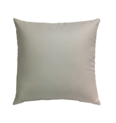 Durable and colorful Tranquil Tulips Outdoor Pillow on a garden bench.